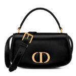 Christian Dior Small 30 Montaigne Avenue Top Handle Bag Black